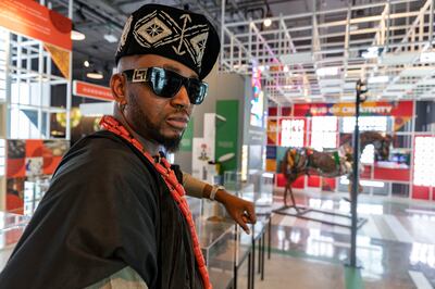 Nigerian Afropop singer Baddy Oosha released a song celebrating the African pavilion at Expo 2020 Dubai. Chris Whiteoak / The National