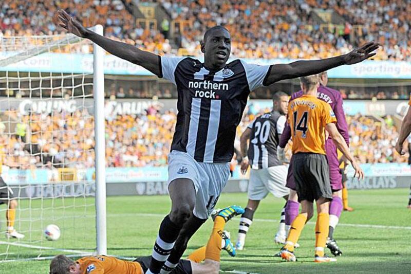 Demba Ba continues his rich vein of form by scoring Newcastle's opener in their 2-1 win against Wolves at Molineux.

Clint Hughes / AP Photo / PA