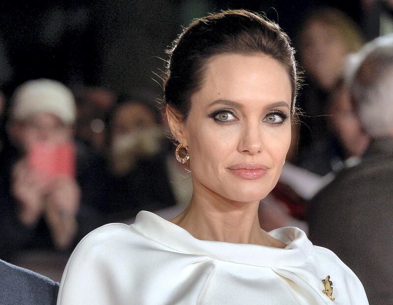 LONDON, ENGLAND - NOVEMBER 25:  Director Angelina Jolie attends the UK Premiere of "Unbroken" at Odeon Leicester Square on November 25, 2014 in London, England.  (Photo by Anthony Harvey/Getty Images)