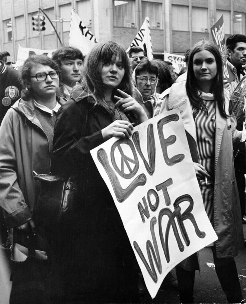 Anti-war protesters in 1967. Michael Ochs Archives / Getty Images