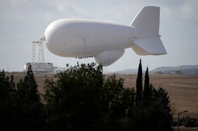 The Israeli Air Force's Sky Dew airship, equipped with advanced radar to detect incoming missiles and drones, was shot down by a Hezbollah drone. Getty