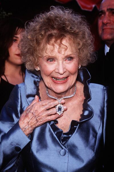 Gloria Stuart at the 1998 Academy Awards. Getty Images