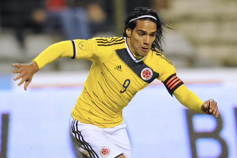 Radamel Falcao, striker (Monaco); Age 28; 49 caps. Colombia’s top player and a prolific goalscorer, recovering from knee ligament surgery that might still keep him out of the tournament although he is given a good chance of making it. Has scored 20 goals, including nine in the qualifiers for these finals. Has won trophies with River Plate, FC Porto and Atletico Madrid. John Thys / AFP