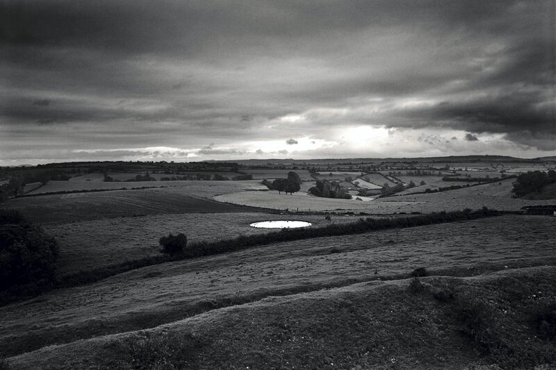 Don McCullian, Dew-pond by Iron Age hill fort, Somerset, 1988. Courtesy Sothebys