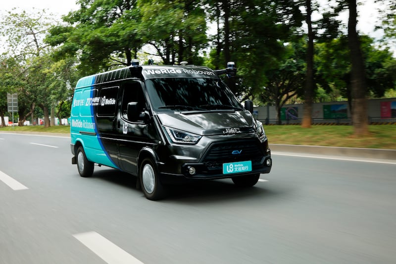 WeRide's robovans can be customised for commercial operations, including logistics services. Photo: WeRide