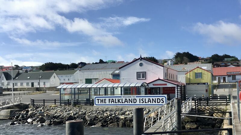 Stanley in the Falklands is the first UK overseas territory to be declared a city. PA