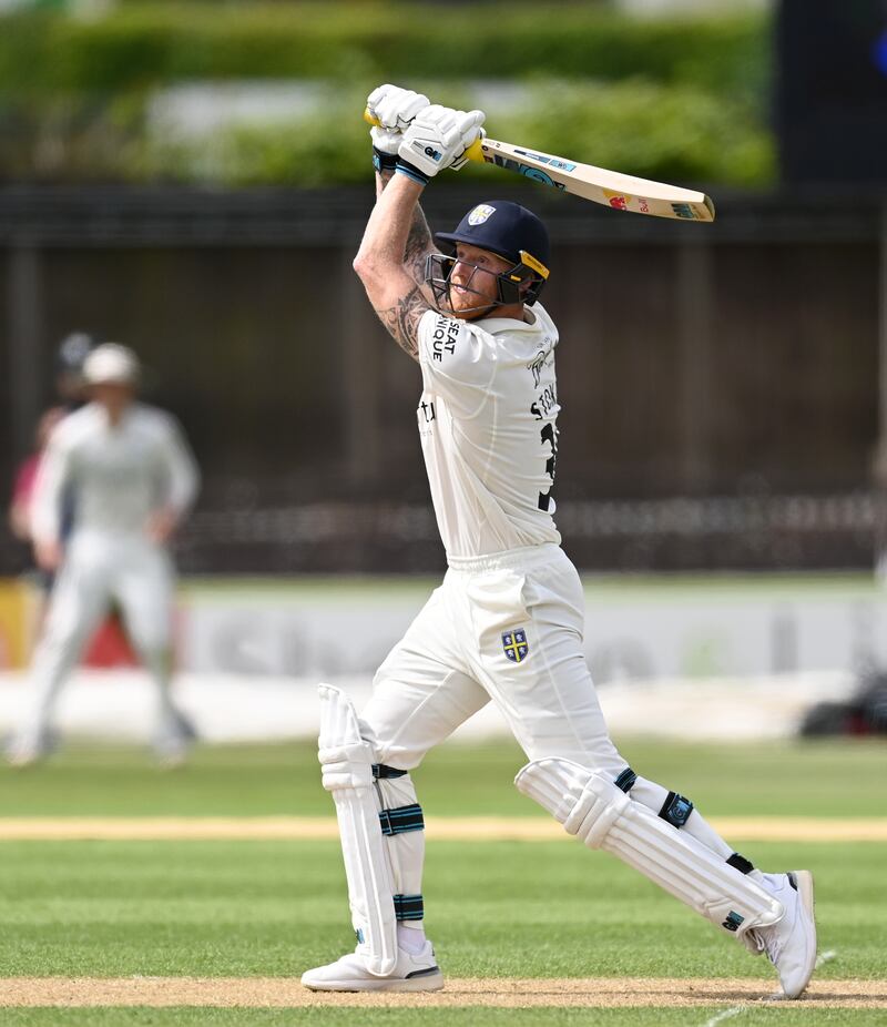 Ben Stokes celebrated his England Test captaincy with a record century for Durham. Getty