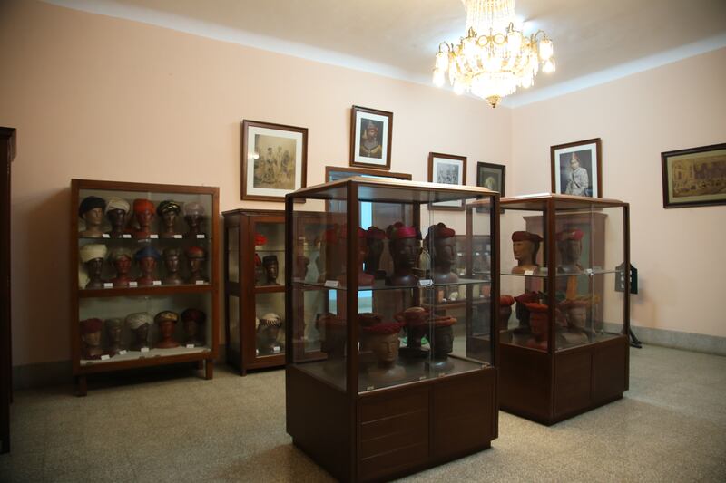 The Headgear Gallery contains 300 vibrant accessories from across India. Photo: Maharaja Fateh Singh Museum