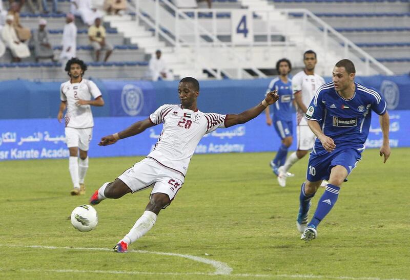 Eisa Ahmed, Al Wahda. 2013/14: 22 appearances, four goals. Mike Young / The National