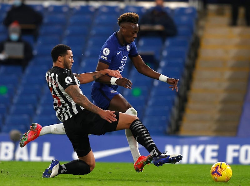 Jamaal Lascelles - 6: Captain returned to starting XI and needed a perfectly timed recovery tackle to deny Abraham shot on goal 15 minutes in, that resulted in the Chelsea man going off injured. But was leaden footed when ball rebounded off his legs to gift Werner Chelsea’s second. EPA
