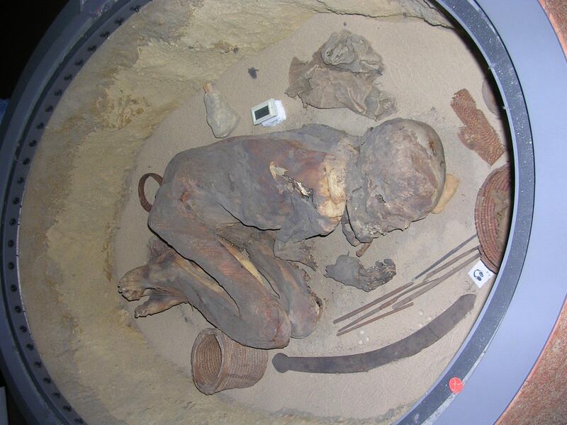 The mummified remains of a man in his 20s dates back some 5,700 years. University of York