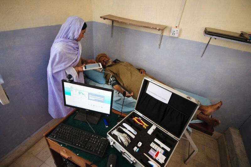 Using satellite technology provided by Yahsat, doctors are able to bring modern health treatment and diagnostics villagers in areas of Pakistan that can only be reach by foot