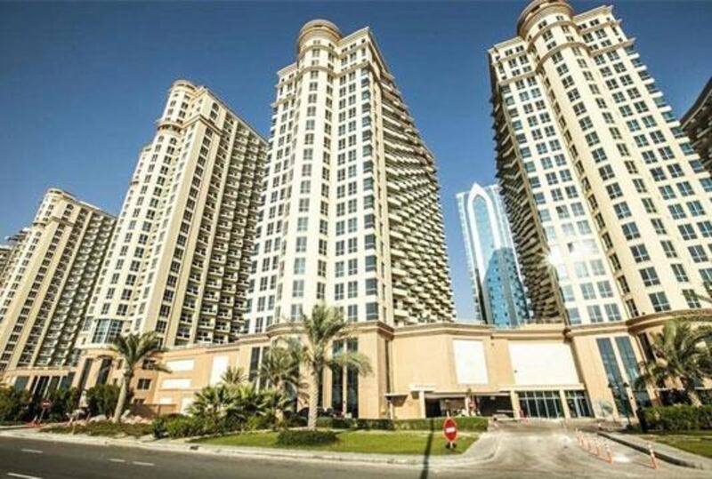 In Dubai Production City, apartment prices fell 16.4 per cent. courtesy of Tanami properties