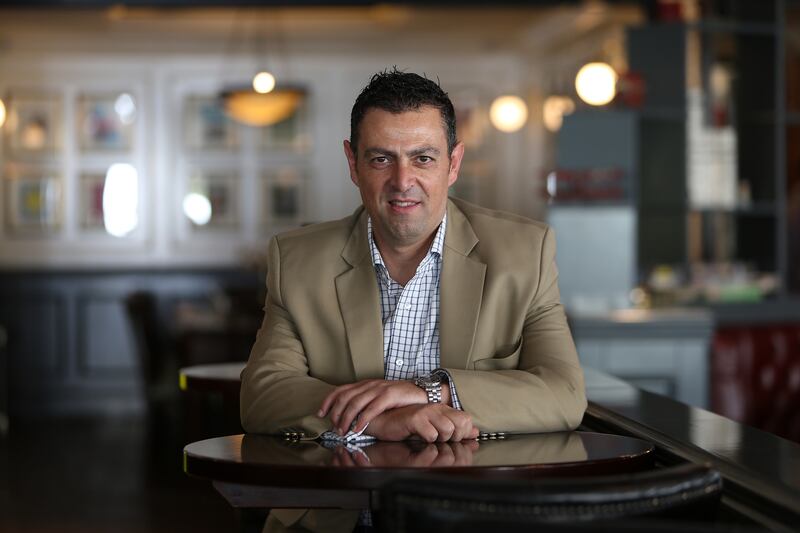 DUBAI , UNITED ARAB EMIRATES Ð Dec 14 , 2014 : Naim Maadad , CEO of Gates Hospitality at the Reform Social & Grill restaurant in The Lakes in Dubai. ( Pawan Singh / The National ) For Business. Story by Shereen Elgazzar
 *** Local Caption ***  PS1412- GATES07.jpg