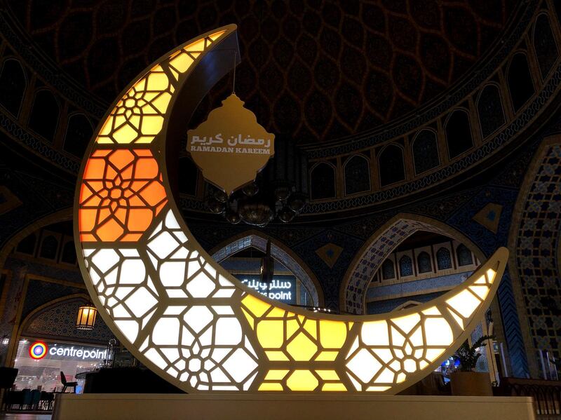 Dubai, United Arab Emirates - Reporter: N/A. News. Ramadan decorations in Ibn Battuta mall. Sunday, April 18th, 2021. Dubai. Chris Whiteoak / The National