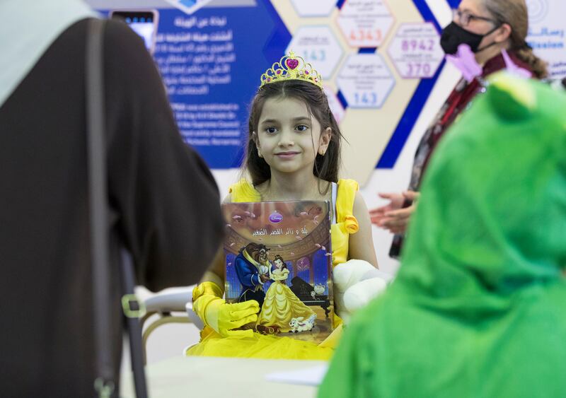 A girl dressed up as her favourite Disney character at the SIBF. Ruel Pableo / The National