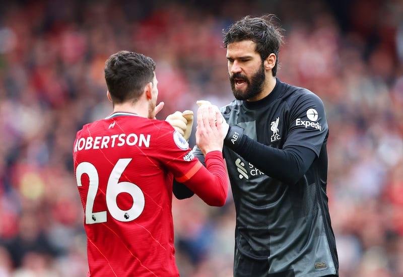 LIVERPOOL RATINGS: Alisson Becker 6 - The Brazilian had little to do but had one nervy moment when he punched the ball into a crowd of players. He earned cheers near the end when he mocked Pickford’s time wasting. 


Getty