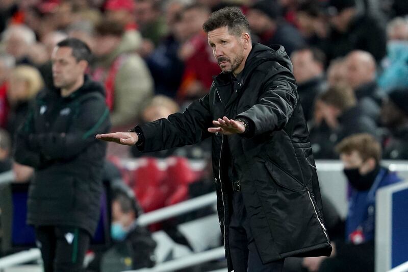 Atletico Madrid manager Diego Simeone. AP