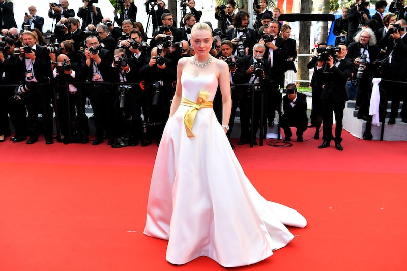 Dakota Fanning attends the screening of 'Once Upon A Time In Hollywood' during the Cannes Film Festival on May 21, 2019. AFP