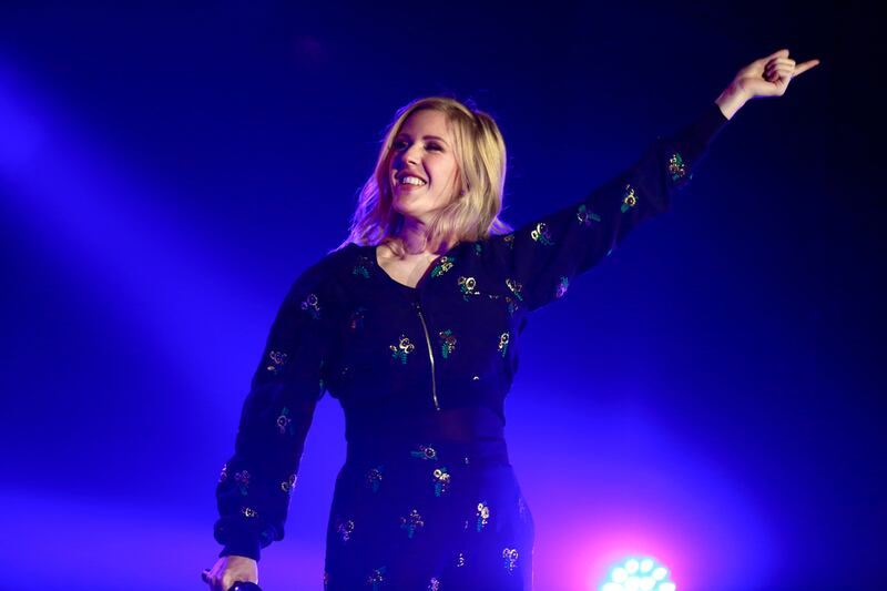 Ellie Goulding performs at Dubai Music Week. Victor Besa for The National.