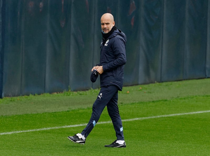 Manchester City manager Pep Guardiola. Reuters 