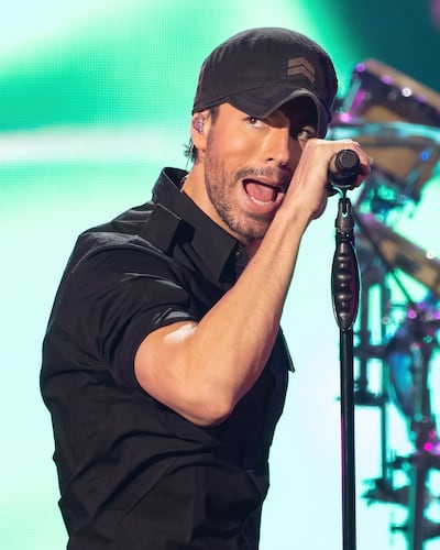 Enrique Iglesias performing in San Antonio, Texas, last year. AFP