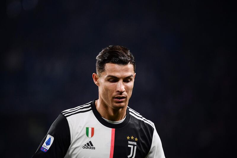 Juventus' Portuguese forward Cristiano Ronaldo leaves the pitch. AFP