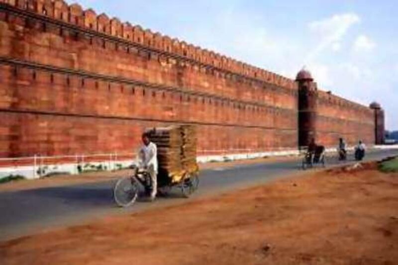 Red Fort in Old Delhi, India. *** Local Caption ***  TR00 WEEKEND GUIDE INDIA.jpg