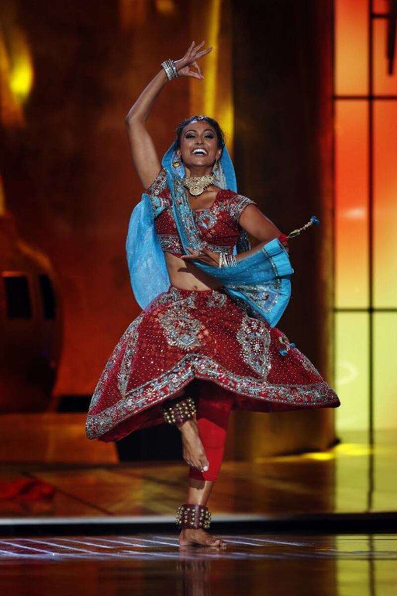 Miss America contestant, Miss New York Nina Davuluri performs during the 2014 Miss America Pageant in Atlantic City, New Jersey, September 15, 2013. Reuters/Lucas Jackson 