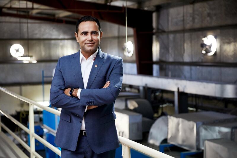 Mr Safdar Badami at a Al Muqarram Industries manufacturing Plant in Sharjah. He became managing director of the family business in 2010. Photo: Al Muqarram Industries