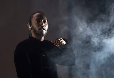 Kendrick Lamar is in the running for Album of the Year. AFP