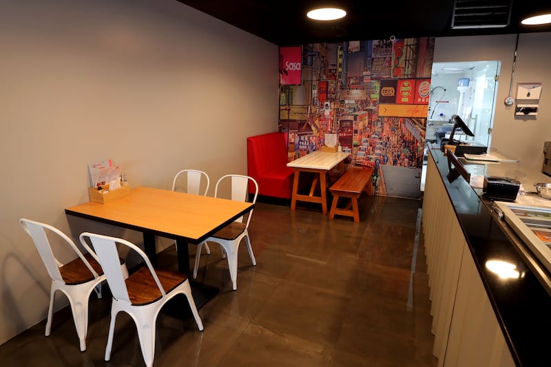 The inside of Wok Box doubles as its kitchen.