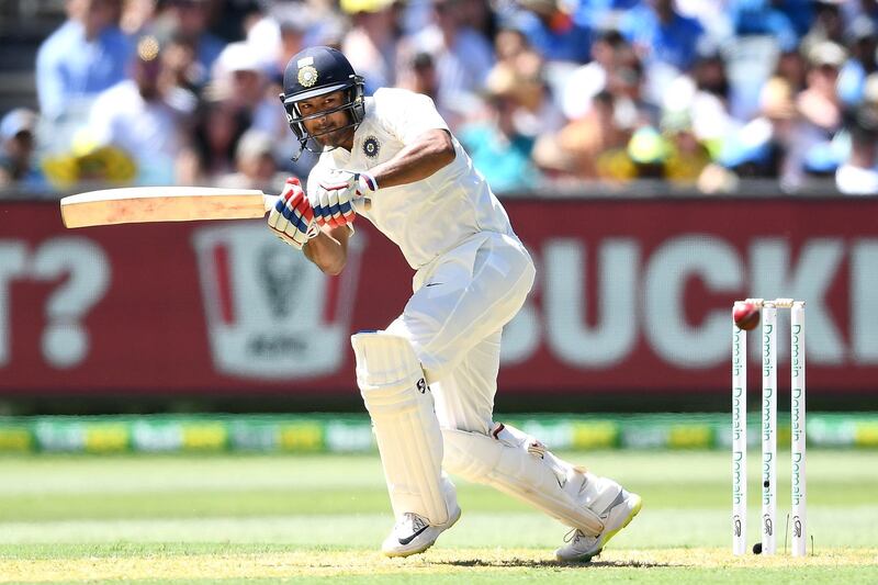 MELBOURNE, AUSTRALIA - DECEMBER 26: Mayank Agarwal of India bats during day one of the Third Test match in the series between Australia and India at Melbourne Cricket Ground on December 26, 2018 in Melbourne, Australia. (Photo by Quinn Rooney/Getty Images)