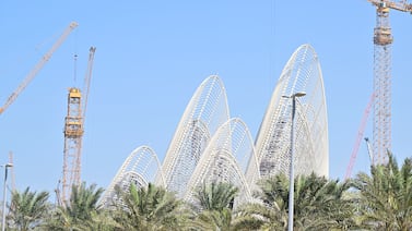 The Guggenheim Museum under construction on Al Saadiyat Island, Abu Dhabi. Khushnum Bhandari / The National