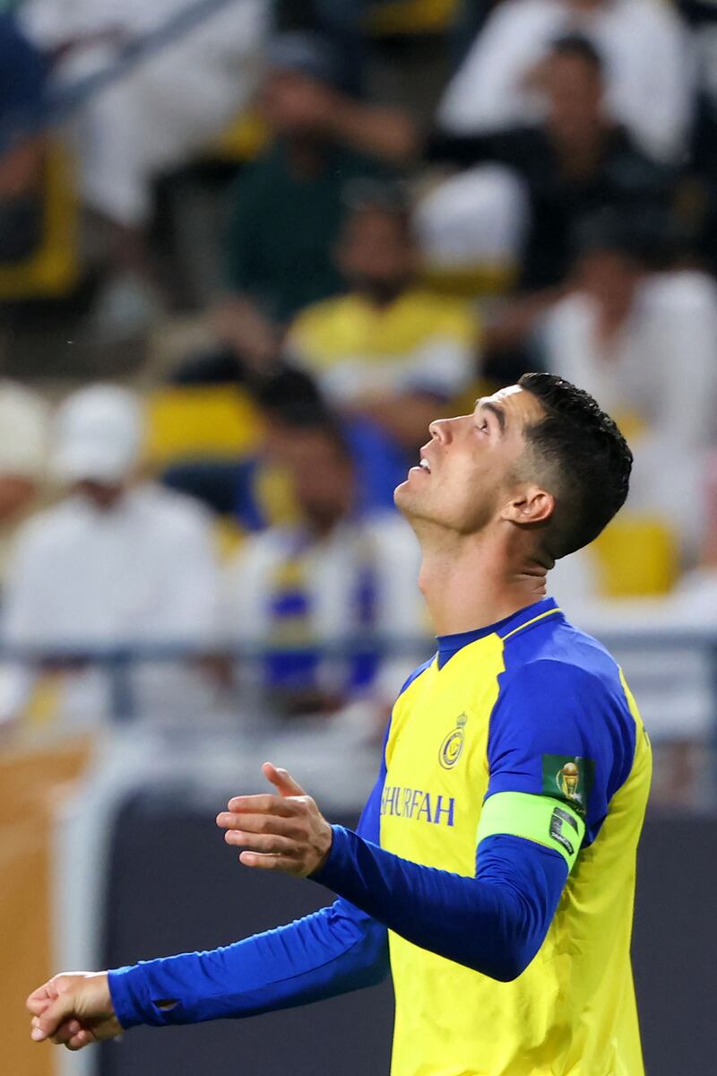 Ronaldo in action during the King's Cup quarter-final. AFP