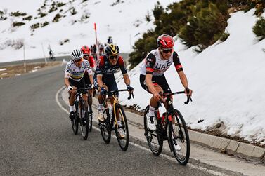 UAE Team Emirates rider Joao Almeida and teammates have been preparing for the upcoming Giro D'Italia training in the Sierra Nevada, Spain. Photo: UAE Team Emirates