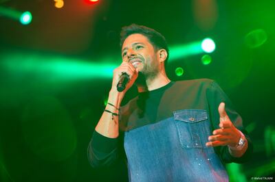 Mohamed Hamaki performs at the Mawazine Festival in Rabat, Morocco. Picture by Wahid Tajani.