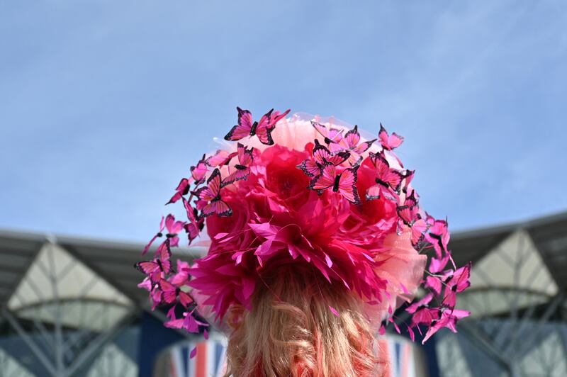 Flowers and butterflies in bright pink. AFP