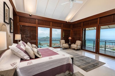 Room with a view in Mahe's Royal Palm Residences.