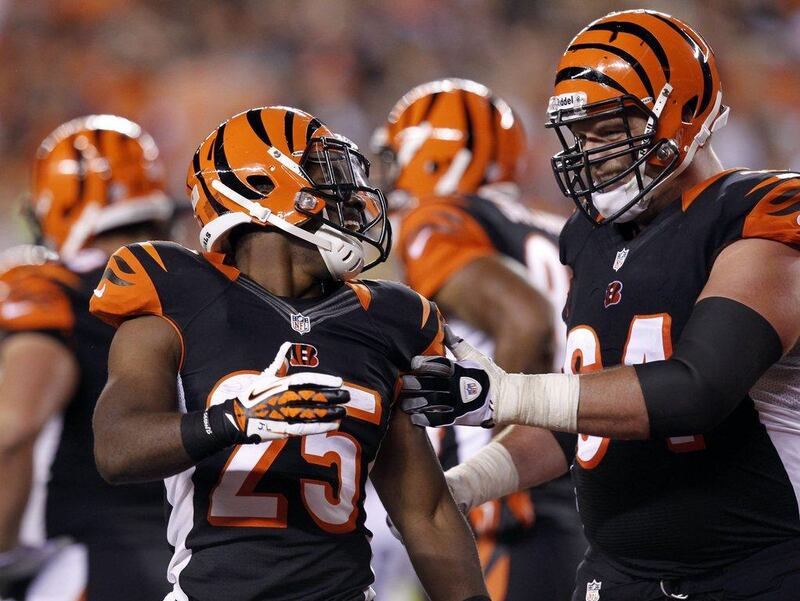 Giovani Bernard, left, is a second-round draft for the Cincinnati Bengals. John Sommers II / AP Photo
