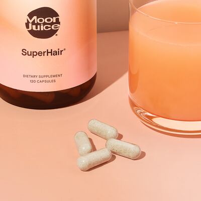Moon Juice's Superhair dietary supplements. Photo: Moon Juice