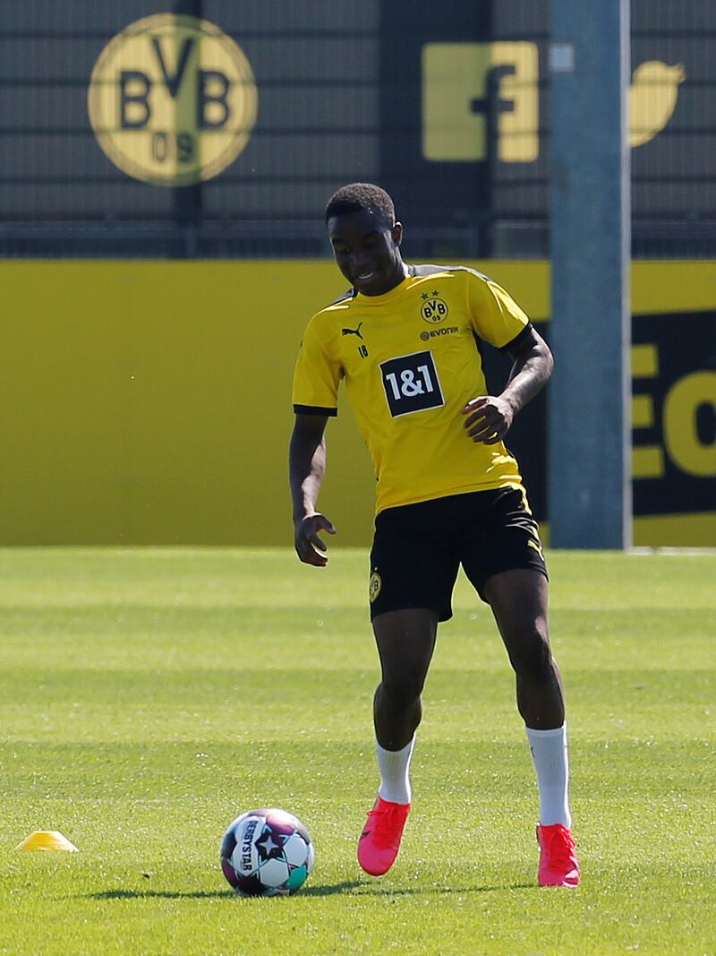 Borussia Dortmund's Youssoufa Moukoko. Reuters