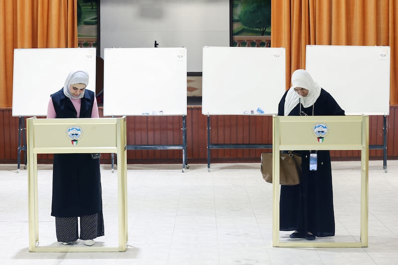Kuwaitis were urged to go to the polls amid concerns of low turnout. AFP