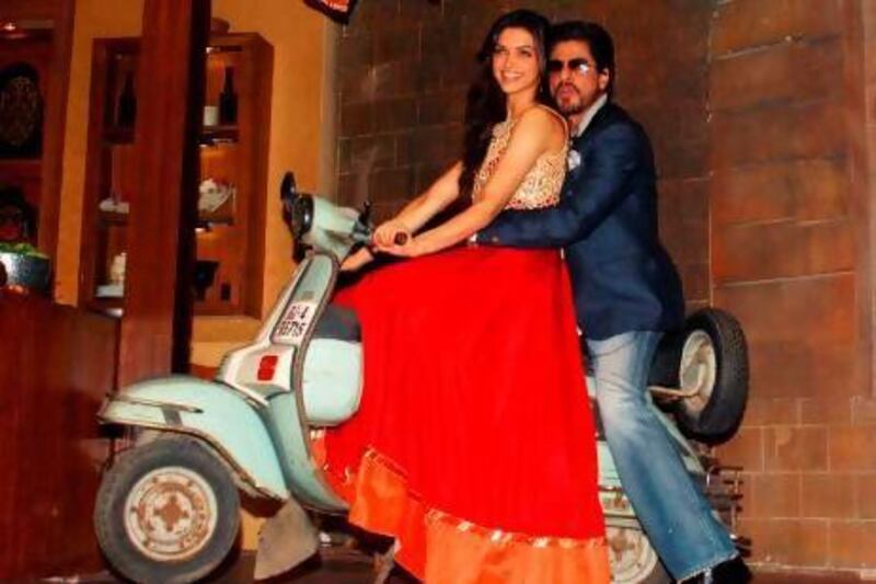 Chennai Express, starring Shah Rukh Khan and Deepika Padukone, has become the most profitable movie in India. AFP