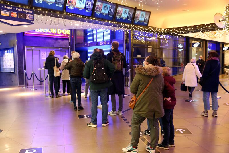 Cinemas in Belgium will be able to open to a maximum of 200 people depending on the size of the room. Wearing face masks and having a Covid-19 pass will be mandatory. AFP