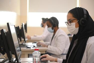 Students at University of Sharjah are sitting final year exams on the campus this month. Courtesy: University of Sharjah 