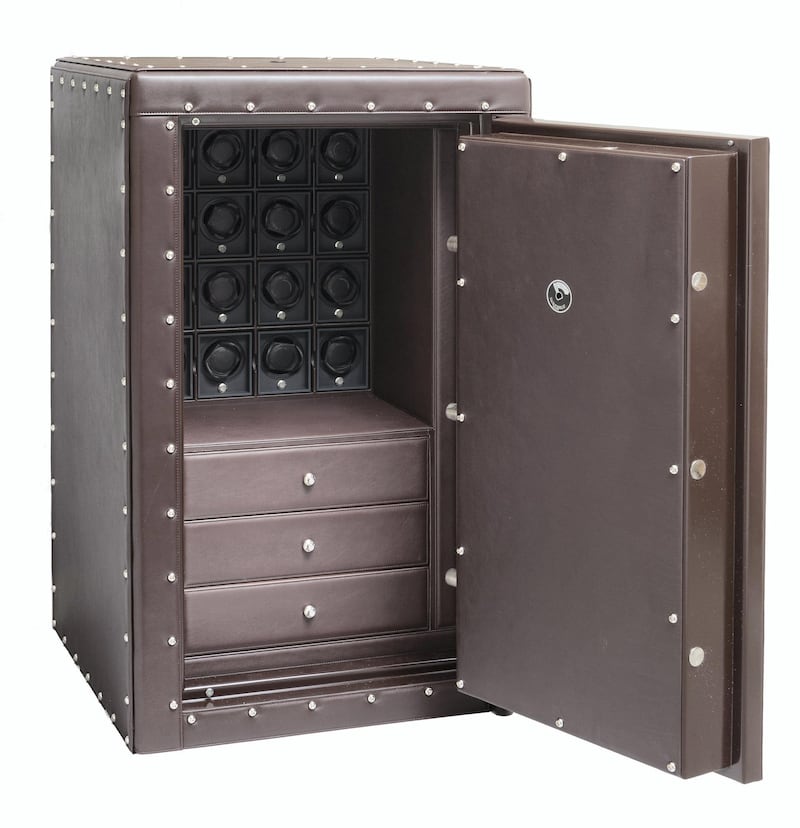 <p>Safes can be customised both in terms of colours and materials, as well as what you need to store in them. This example is from Underwood London</p>
