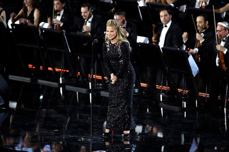Pop singer Anastacia performs in the Paul VI Hall at the Vatican during the Christmas concert. AP Photo
