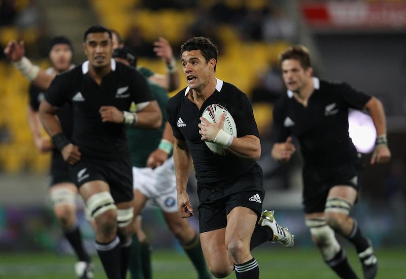 Dan Carter was capped 112 times for New Zealand, winning one World Cup and being name world player of the year three times. Phil Walter / Getty Image