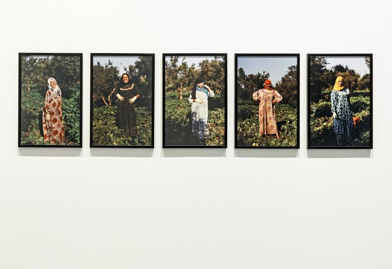 Hana Gamal highlights the role of women in Egypt’s agriculture in her photographs. Courtesy Sharjah Art Foundation